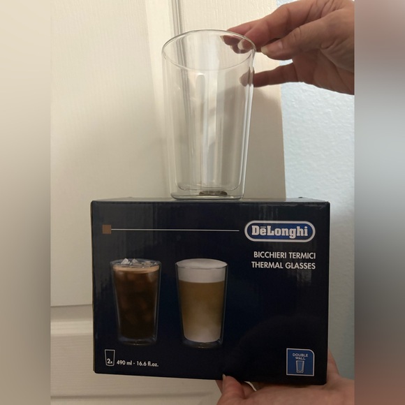De’Longhi Other - De'Longhi 16.6 fl oz Thermal Glasses, Set of 2